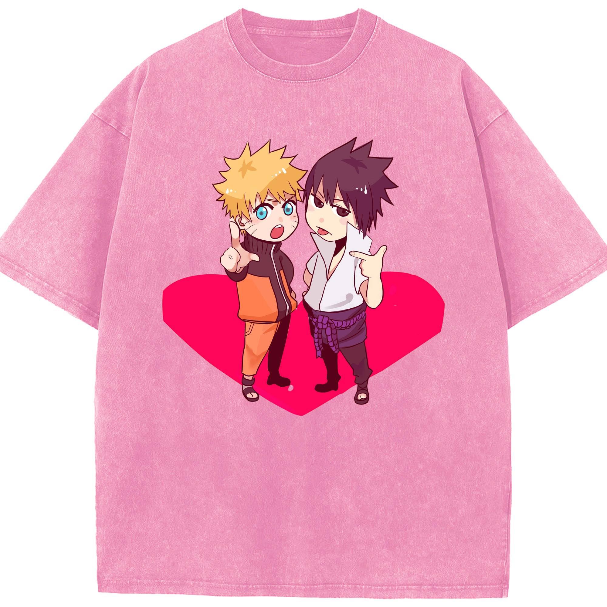 （画像用） NARUTO -ナルト- うずまき ナルト Uzumaki Naruto 綿100% ヴィンテージ風 半袖Tシャツ（フロントプリント）